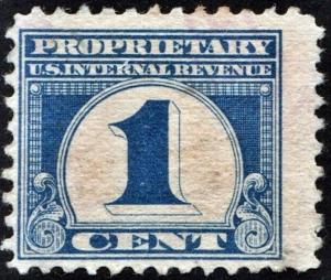 RB65 1¢ Proprietary Stamp (1919) Used