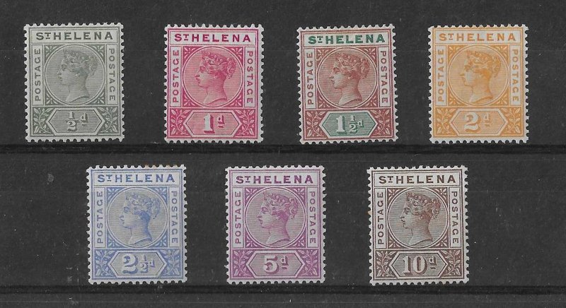 St Helena Sc #40-46 set of 7 OG VF