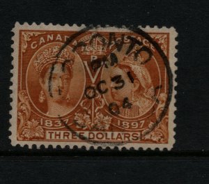 Canada #63 Extra Fine Used With Ideal Toronto Oct 31 1904 **With Certificate**