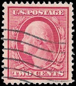 1908 US SC # 332 VF XF JUMBO USED NH ng MACHINE  CANCEL -  SOUND