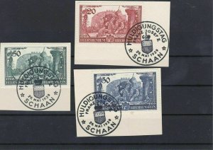 Liechenstein 1939 Used Stamps On Piece Ref: R7194