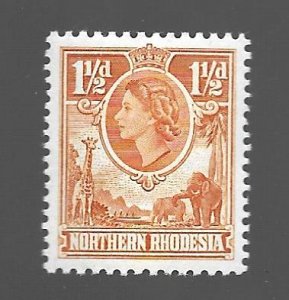 Northern Rhodesia 1953 - M - Scott #63 *