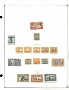 Eritrea 1892-1934 Mint in Mounts & Used Hinged on Scott International Pages.