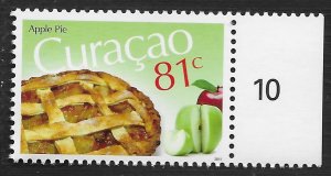 Curacao #45 81c Foods - Apple Pie ~ MNH