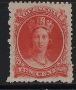 NOVA SCOTIA 12 MINT HINGED  QUEEN VICTORIA ISSUE