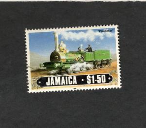 1985 Jamaica SC #610 PROJECTOR TRAIN Θ used stamp