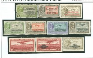 Mexico #C29/C32/C37/C39/C40- Unused Single