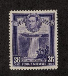 BRITISH GUIANA Sc# 235 MH FVF Kaieteur Falls