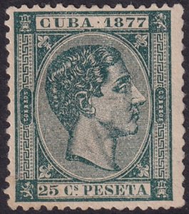 Cuba 1877 Sc 73 MNG(*)