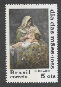 Brazil Scott 1083 MNHOG - 1968 Mother's Day Issue