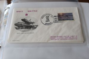 3 MUSCATEERS SPACE COVER - SPACE SHUTTLE 2 PIGGYBACK CACHET JUNE 28, 1977