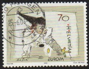 SWITZERLAND SG1503 2002 EUROPA 70c FINE USED