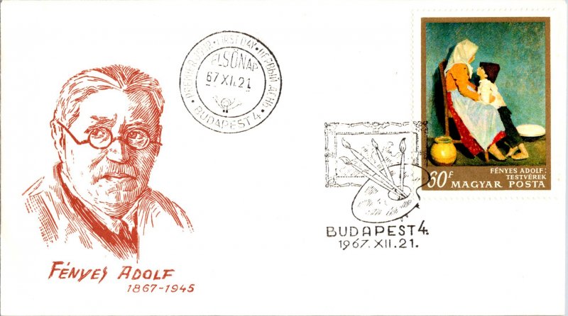 Hungary, Worldwide First Day Cover, Art