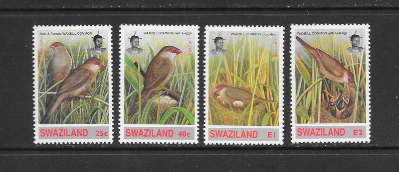 BIRDS - SWAZILAND #624-7  MNH