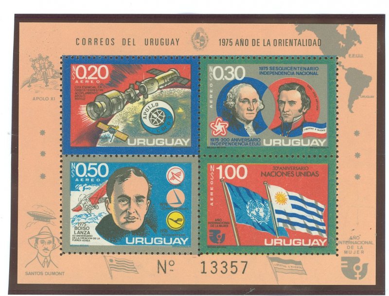 Uruguay #C414 Mint (NH) Souvenir Sheet (Space)