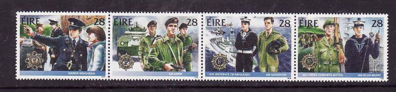 Ireland-Sc#726a-unused NH set-Irish Security Forces-1988-