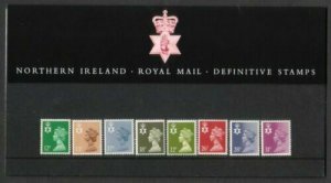 1987 Regional Machin Northern Ireland 12p to 31p Presentation Pack no 12 Cat £20