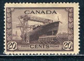 Canada 1942-43: Sc. # 260; **/MNH Cpl. Set