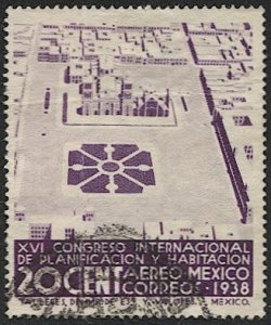 MEXICO 1938 Sc C85  20c  Used  VF  - Planning & Housing Congress