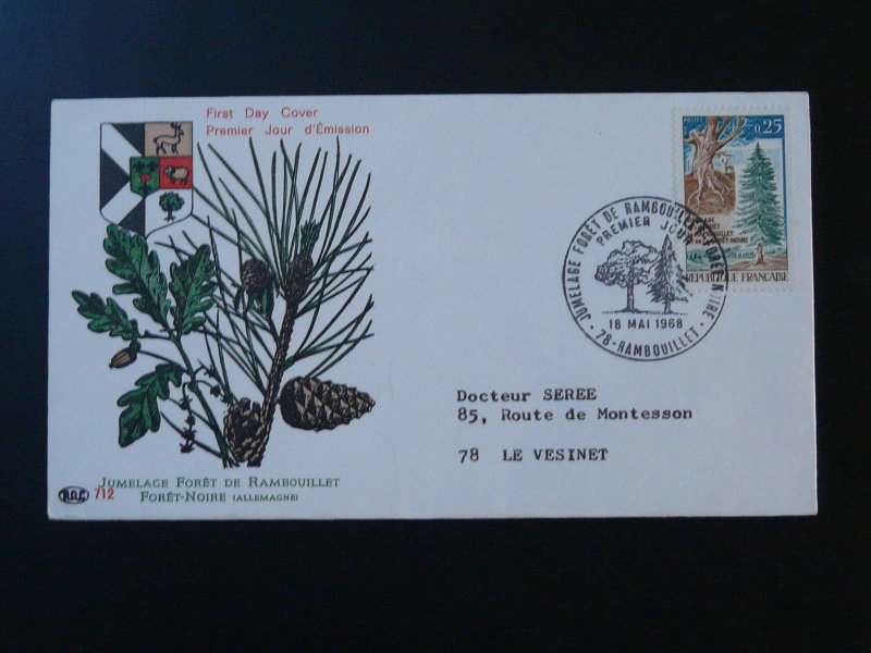 forest tree FDC France 1968