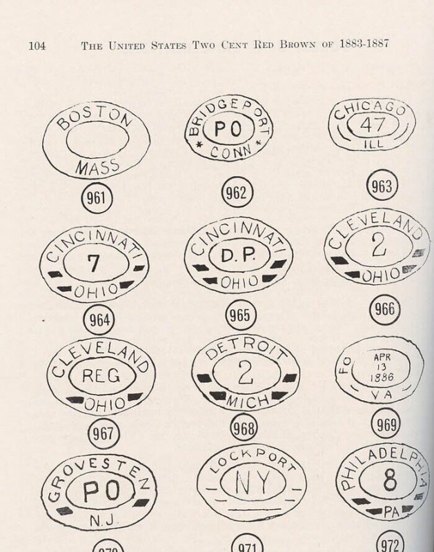 LITERATURE USA The United States Two Cent Red Brown of 1883-1887 Vol 2.