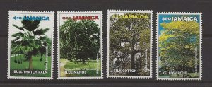 Thematic Stamps  Jamaica 2000 Trees set of 4 sg.985-8    MNH