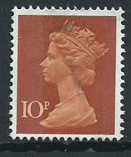 GB Machin 10p QE II  SG X886  Very  Fine Used  Type I