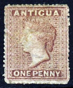 ANTIGUA Queen Victoria 1863 1d. Rosy Mauve Perf 14 Wmk Small Star SG 5 VFU