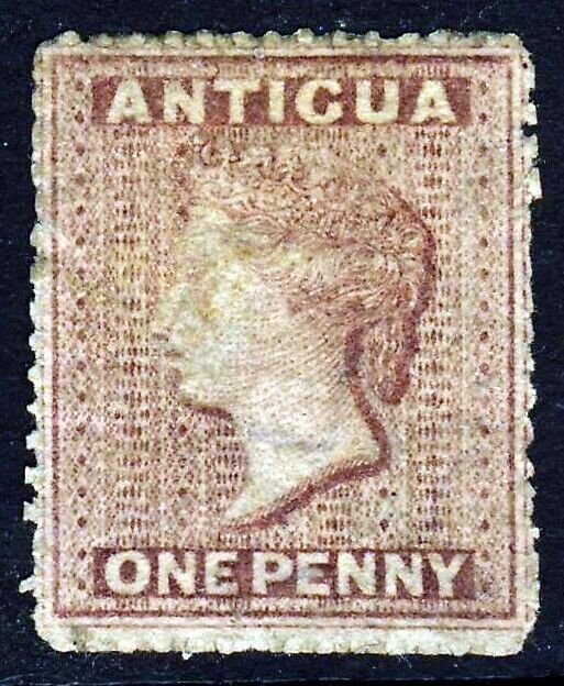 ANTIGUA Queen Victoria 1863 1d. Rosy Mauve Perf 14 Wmk Small Star SG 5 VFU