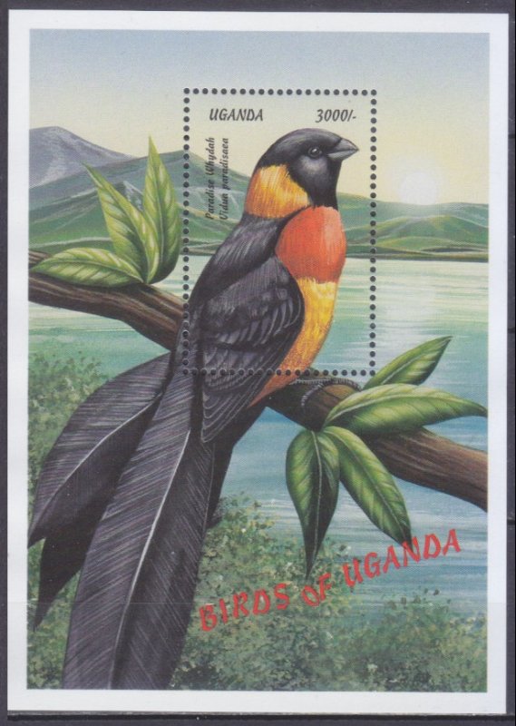 1999 Uganda 2168/B315 Birds 7,50 €
