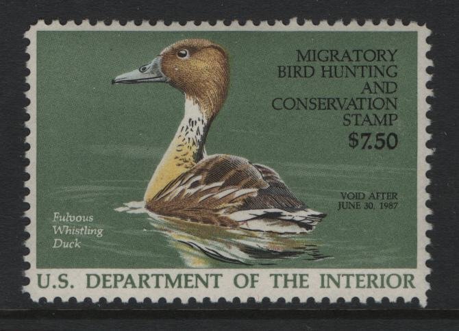 US, RW53, 1986, MNH, DUCK STAMP