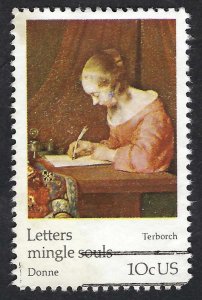 United States #1534 10¢ Lady Writing Letter (1974). Used.