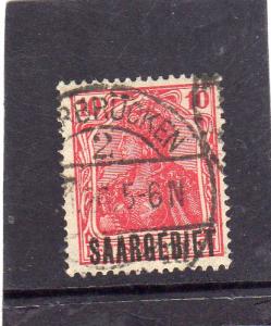 Germany Definitives Opt  Saargebiet Used