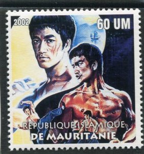 Mauritania 2002 BRUCE LEE Martial Artist 1 value Perforated Mint (NH)