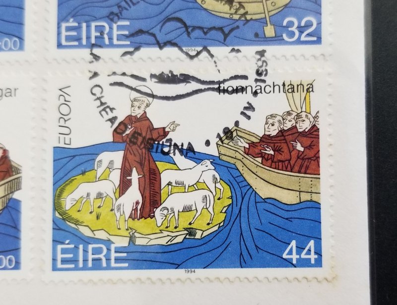 Ireland Faroe Islands Iceland Joint Issue Europa 1994 Volcano (joint FDC *c scan