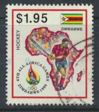 Zimbabwe SG 912  SC# 744 Used  1995 Africa Games  see detail and scan