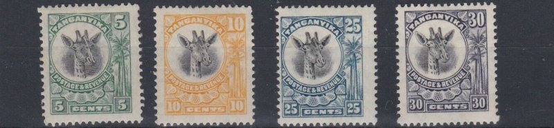 TANGANYIKA  1925  S G 89 - 92  SET OF 4  MH 