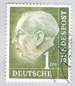 Germany 719 Used President Heuss 1954 (BP56220)