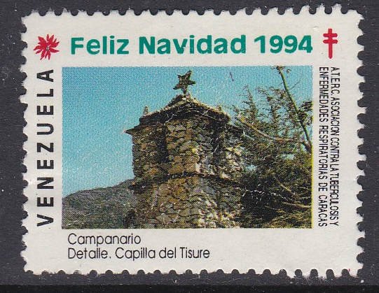 Venezuela - 1994 F-VF Used TB Seal Capilla del Tisure