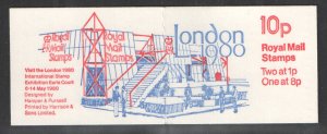 FA11 Jan 1980 - 1980 London Stamp Exhibition Folded Booklet - Perf Type E