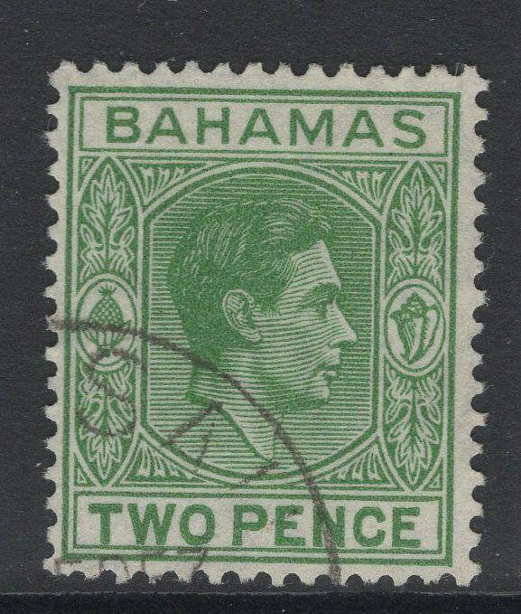 BAHAMAS SG152c 1951 2d GREEN FINE USED