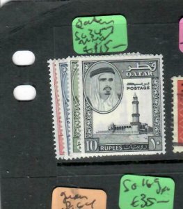 QATAR (P0209B)  SHEIKH  1R-10R  SG 34-7   MNH 