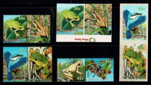Australia 1999 Small Pond  Set of 6 + Self-adhesives MNH