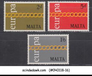 MALTA - 1971 EUROPA SG#449-451 - 3V - MINT NH