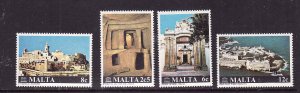 Malta-Sc#570-3-unused NH set-UNESCO-Monument Restorations-1980-