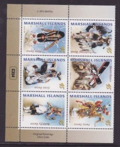 Marshall Is.-Sc#1038- id8-unused NH set-American Indian dances-2012-