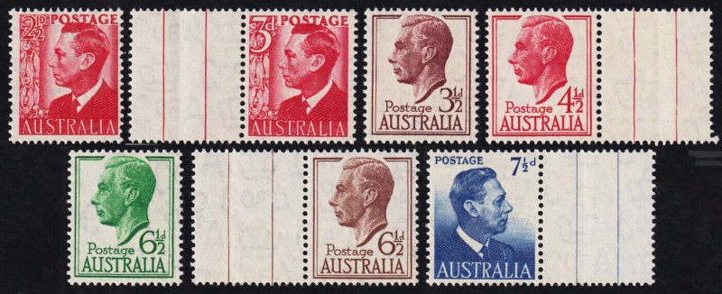 Australia Scott 234-239 (1950-52) Mint NH VF Complete Set M 