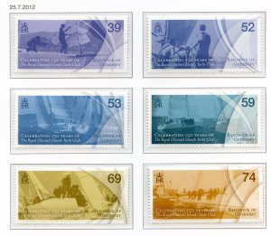 Guernsey 2012 Yacht Club Set Set SG1429/1434 Unmounted Mint