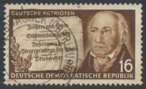 German Democratic Republic  SC# 181  Patriots   Used  see details & scans