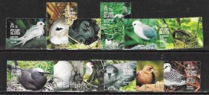 PITCAIRN ISLANDS SG462/73 1995 BIRDS USED